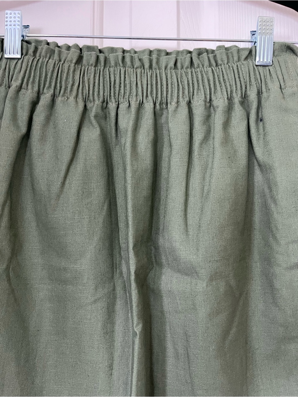 J. Crew size 0 Sage Green Scallop-Hem Women's pull on/elastic waist skirt - Picture 2 of 7